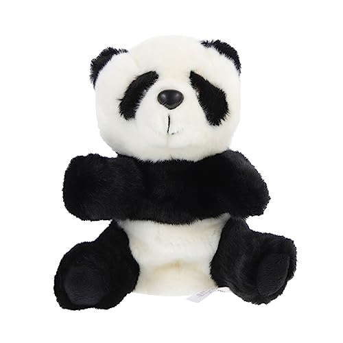 Abaodam Handpuppe Panda für Rollenspiel und Geschichten Erzählen Kuscheliges Plüschspielzeug für Motorischen Fähigkeiten und Kommunikation von Abaodam