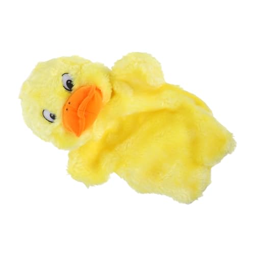 Abaodam Handpuppe Plüschtier Gelbe Ente Weiches Kinderspielzeug für Rollenspiel und Geschichtenerzählen Interaktive Handspielpuppe für Fantasie und Kommunikation von Abaodam
