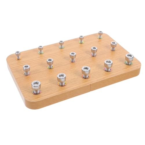 Abaodam Handrehabilitation Peg Board aus Holz Fingertrainer für Hand Augen Koordination Reaktionszeit Übungen und Motorische Fähigkeiten für Rehabilitation bei Hemiplegie von Abaodam