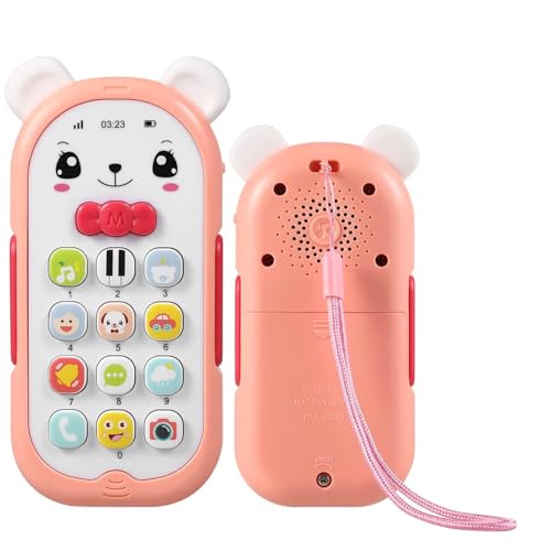 Abaodam Musiktelefon-Spielzeug – Baby-musikspielzeug Simulationshandy Entwicklungsspielzeug Für Babys 6–12 Monate von Abaodam