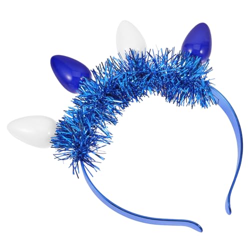 Abaodam Hanukkah Haarreif Lichtbulb Haarband Glitzernd Leicht Festliche Party Kopfschmuck für Damen und Mädchen von Abaodam