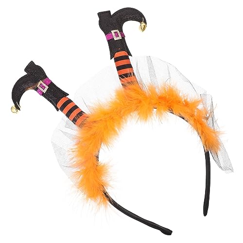 Abaodam Hexenfuß Stirnband Party Accessoire Halloween Dekoratives Stirnband Halloween Kopfschmuck Weibliches Halloween Haarband Haustier Outfit Ausgefallene Halloween von Abaodam