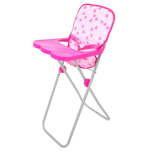 Abaodam Babypuppen-hochstuhl-Set Spielzeug-hochstuhl-Dekorationen Für Realistisches Spielen von Abaodam