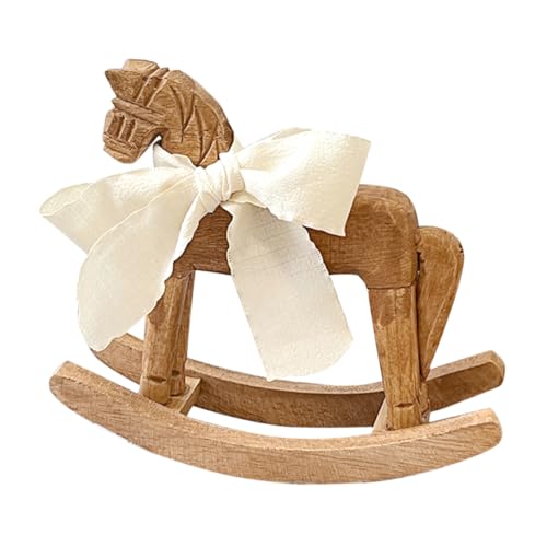 Abaodam Hölzerne Schaukelpferd Figur Desktop Dekoration Holz Sammler Wohnkultur Rockige Pferdestatue Regal Oramenttischdekoration Abaodam Hölzerne Schaukelpferd Figur Desktop Dekoration Holz Sammler Wohnkultur Rockige Pferdestatue Regal Oramenttischdekoration von Abaodam