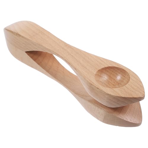 Abaodam Hölzerner Musikalischer Löffel für Percussion Instrument für Kindergarten und Zuhause Sicheres und Einfaches für Kleine Musiker Natürliches Holzdesign von Abaodam