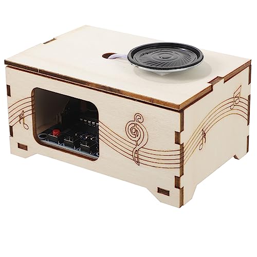 Abaodam Hölzerner Phonograph DIY Handgefertigter Musikrekorder mit Tragbar und Vielseitig für Kreative Experimente und Musikaufnahmen von Abaodam