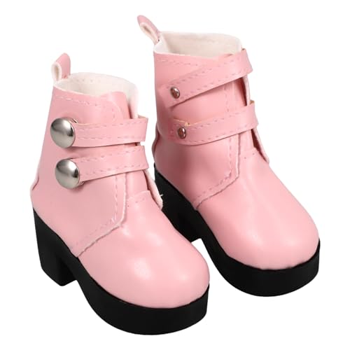 Abaodam Hohe Stiefel für Puppen Hohe Pu-Schuhe für 18-Zoll-Puppen Puppenkleidschuhe Niedliche Puppen-Freizeitschuhe Puppen-Anzieh-Outfits Zubehör von Abaodam