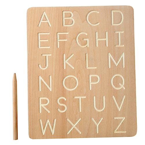 Abaodam Holz Alphabet Lernspielzeug Buchstaben Schreibtafel Lernbrett Früherziehung Buchstabenerkennung Montessori Schreibübung Holzspielzeug für Kleinkinder Abaodam Holz Alphabet Lernspielzeug Buchstaben Schreibtafel Lernbrett Früherziehung Buchstabenerkennung Montessori Schreibübung Holzspielzeug für Kleinkinder von Abaodam