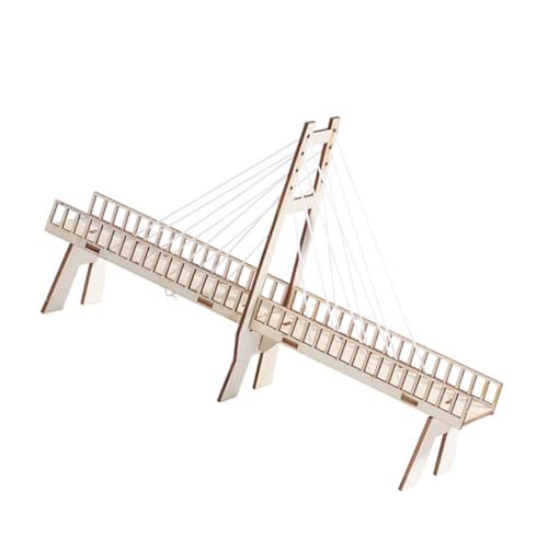 Abaodam Holz DIY Modell Bausatz Schrägseilbrücke Physik Lernspielzeug Pädagogisch Sicher Langlebig für Kreatives Basteln und Naturfreundliches Experimentieren Abaodam Holz DIY Modell Bausatz Schrägseilbrücke Physik Lernspielzeug Pädagogisch Sicher Langlebig für Kreatives Basteln und Naturfreundliches Experimentieren von Abaodam