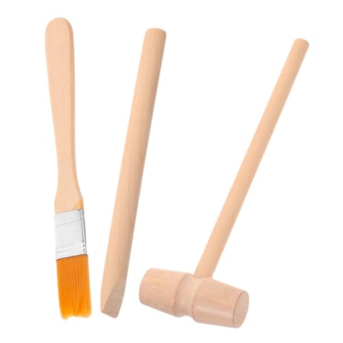 Abaodam Holz Digging Ausgrabungswerkzeug mit Kleinem Hammer Meißel Pinsel Ergonomisch Lernspielzeug für Mädchen und Jungen DIY Edelstein Entdeckung Leicht und Handlich Abaodam Holz Digging Ausgrabungswerkzeug mit Kleinem Hammer Meißel Pinsel Ergonomisch Lernspielzeug für Mädchen und Jungen DIY Edelstein Entdeckung Leicht und Handlich von Abaodam