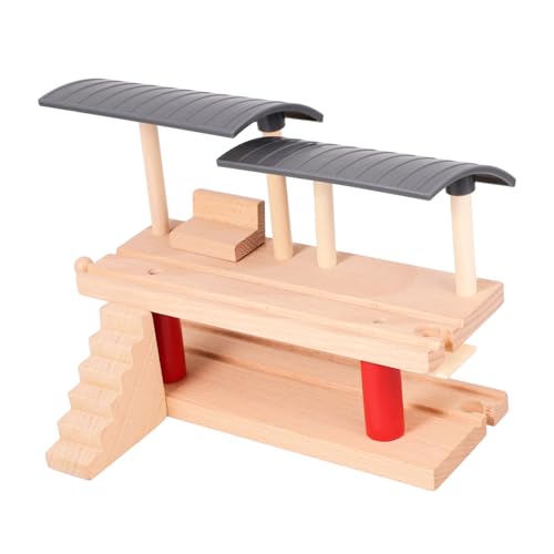 Abaodam Holz Doppelstock Bahnsteig für Realistische Zugplattform zum Bauen Pädagogisches DIY Zubehör für Holz Eisenbahn Sets Fördert Kreativität und Motorische Fähigkeiten Abaodam Holz Doppelstock Bahnsteig für Realistische Zugplattform zum Bauen Pädagogisches DIY Zubehör für Holz Eisenbahn Sets Fördert Kreativität und Motorische Fähigkeiten von Abaodam