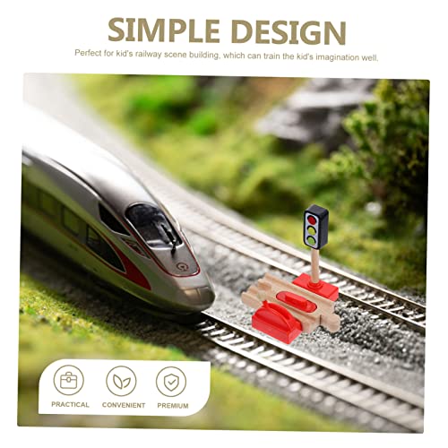 Abaodam Holz Eisenbahn Zubehör Roadblock Modell Teiliges mit Glatter Oberfläche Robustes Holz für Spielzimmer und Garten Pädagogisch Kompatibel mit Holzeisenbahnschienen Abaodam Holz Eisenbahn Zubehör Roadblock Modell Teiliges mit Glatter Oberfläche Robustes Holz für Spielzimmer und Garten Pädagogisch Kompatibel mit Holzeisenbahnschienen von Abaodam