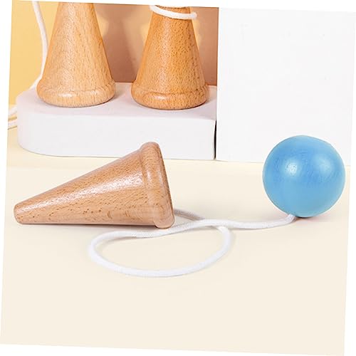 Abaodam Holz Kendama Geschicklichkeitstraining Hand Auge Koordination Japanisches Traditionelles Ballfangspiel für Schule und Abaodam Holz Kendama Geschicklichkeitstraining Hand Auge Koordination Japanisches Traditionelles Ballfangspiel für Schule und von Abaodam