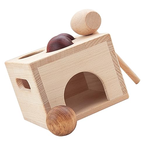 Abaodam Holz Knock Ball Box Montessori Lernspielzeug für Hand Auge Koordination Motoriktraining Frühe Kreatives Hämmern von Abaodam