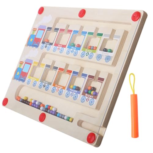 Abaodam Holz Magnetisches Sortierzug für Jahre Feinmotorik Lernspielzeug Farben und Zählen Montessori Holzspielzeug für Kleinkinder Mädchen Jungen Abaodam Holz Magnetisches Sortierzug für Jahre Feinmotorik Lernspielzeug Farben und Zählen Montessori Holzspielzeug für Kleinkinder Mädchen Jungen von Abaodam