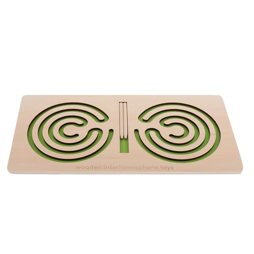 Abaodam Holz Maze Puzzle für Hand Auge Koordination und Feinmotorik Entwicklung Lernspiel für Frühkindliche Bildung Gehirntraining und Kreative Unterhaltung von Abaodam