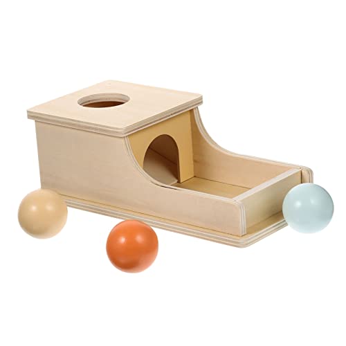 Abaodam Holz Münzbox Lernspielzeug für Motorikspielzeug Hand Auge Koordination und Konzentration Geeignet für Kleinkinder Stabil und Sicher von Abaodam