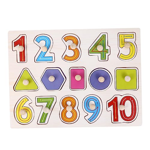 Abaodam Holz Puzzle Nachhaltiges Langlebiges Lernspielzeug für Kleinkinder Kreatives Steckpuzzle zur Feinmotorik und Spielerisches Lernen Kindgerechtes Holzspielzeug von Abaodam