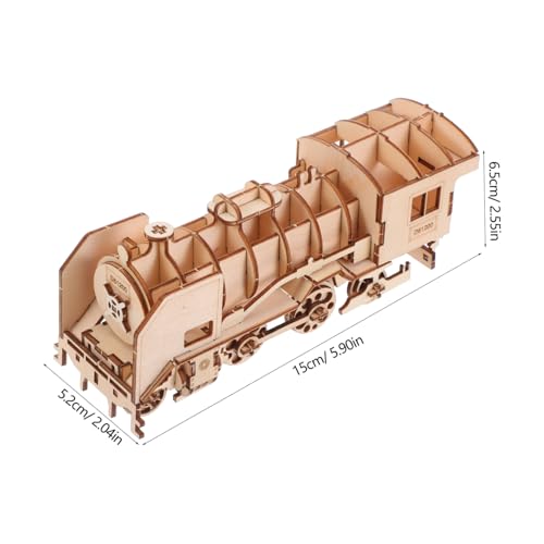 Abaodam Holz Puzzle Zugmodell Bausatz DIY Handgefertigt Kreatives für Holzpuzzle Fördert Feinmotorik und Intelligenz Spielspaß Abaodam Holz Puzzle Zugmodell Bausatz DIY Handgefertigt Kreatives für Holzpuzzle Fördert Feinmotorik und Intelligenz Spielspaß von Abaodam