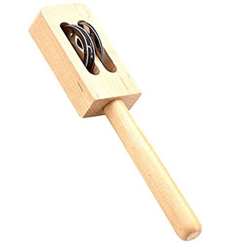 Abaodam Holz Schüttelglocke Lernspielzeug für Kleinkinder Musikinstrument aus Hochwertigem Material Fördert Kreative Fähigkeiten und Musikalisches Verständnis von Abaodam