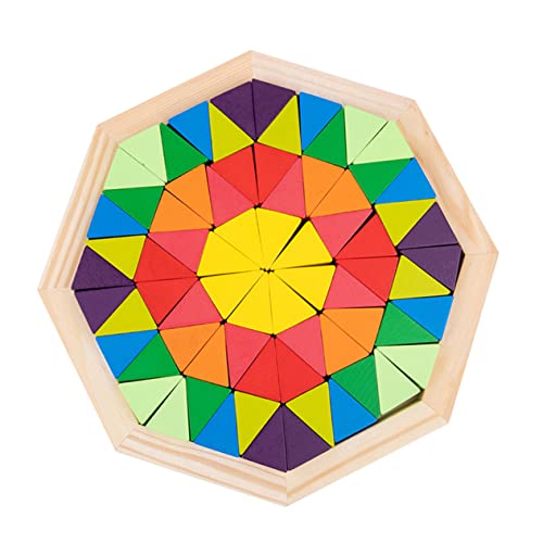 Abaodam Holzbausteine Spielset aus Holz Bunte Regenbogen Formen Lernspielzeug zur Frühkindlichen Verbessert Auge Hand Koordination und Kreativität für Vorschulkinder Abaodam Holzbausteine Spielset aus Holz Bunte Regenbogen Formen Lernspielzeug zur Frühkindlichen Verbessert Auge Hand Koordination und Kreativität für Vorschulkinder von Abaodam