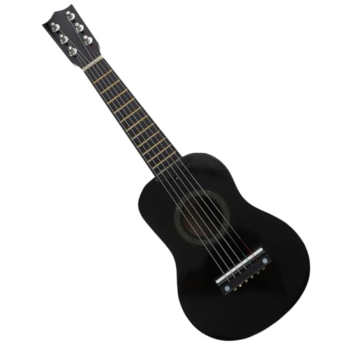 Abaodam Holzgitarre Pädagogisches Musikspielzeug für Mädchen Gitarreninstrument Simuliertes Holzdesign für Musikalische Früherziehung von Abaodam