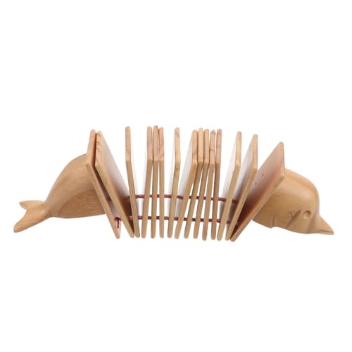 Abaodam Holzklapper Delfinform Schlaginstrument für Vorschule Rhythmusförderung Pädagogisches Musikinstrument für Kindergarten und Familienaktivitäten Abaodam Holzklapper Delfinform Schlaginstrument für Vorschule Rhythmusförderung Pädagogisches Musikinstrument für Kindergarten und Familienaktivitäten von Abaodam