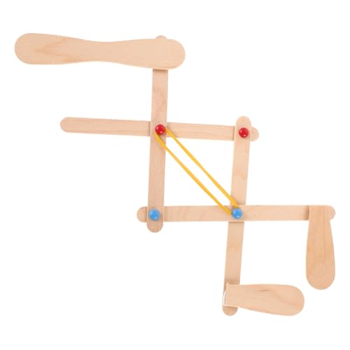 Abaodam Holzmechanischer Handbaukasten DIY Bausatz Edukatives Modell für Jugendliche Interaktives Lernspielzeug für Mechanische Prinzipien Desktop Roboter Dekoration Bastelset von Abaodam