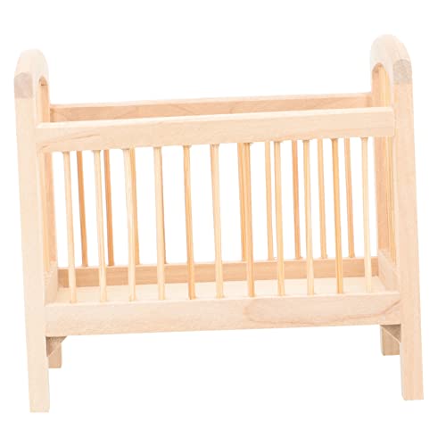 Abaodam Holzpuppe Krippe Puppenhaus Zubehör für Schlafzimmer Dekoration Realistisches Spielzeugmodell für zu Besonderen Anlässen Abaodam Holzpuppe Krippe Puppenhaus Zubehör für Schlafzimmer Dekoration Realistisches Spielzeugmodell für zu Besonderen Anlässen von Abaodam