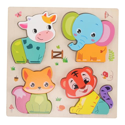 Abaodam Holzpuzzle-Set: Tierpuzzles, Montessori-Spielzeug – Lernspiel Für Die Frühe Entwicklung Im Vorschulalter, Pädagogische Aktivität Für Jungen Und Mädchen, Anfänger Abaodam Holzpuzzle-Set: Tierpuzzles, Montessori-Spielzeug – Lernspiel Für Die Frühe Entwicklung Im Vorschulalter, Pädagogische Aktivität Für Jungen Und Mädchen, Anfänger von Abaodam