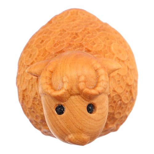 Abaodam Holzschnitzerei-Ornamente Holz Geschnitzte Tiere Tierornamente Aus Holzschnitzerei Kleine Figuren Tierfigur Aus Holz Holzschnitzerei Dekoration Mini-tierfiguren Light Brown Hölzern von Abaodam