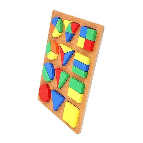 Abaodam Holzspielzeug Tangram Bunte Geometrische Formen Lernspielzeug Montessori Puzzle Fördert Feinmotorik und Kreativität für Kleinkinder und Frühe Bildung von Abaodam