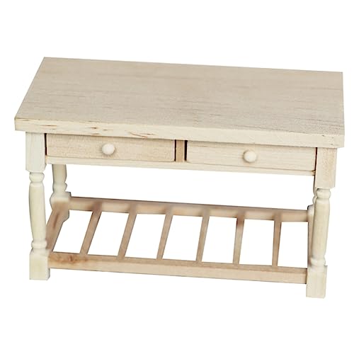 Abaodam Holztischmodell Schreibtisch Rustikal Mini Modern Möbel Klein Puppenhaus Schmuck Puppenhaus-beistelltisch Hölzern Beige Abaodam Holztischmodell Schreibtisch Rustikal Mini Modern Möbel Klein Puppenhaus Schmuck Puppenhaus-beistelltisch Hölzern Beige von Abaodam