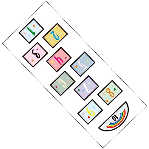 Abaodam Hopping-Aufkleber drinnen lustiger Hopscotch-Zahlenspiel-Aufkleber Planke Ring kinderzimmer wandsticker Wall Stickers for Room Grobmotorisches Hop-Floor-Spiel Papier Abaodam Hopping-Aufkleber drinnen lustiger Hopscotch-Zahlenspiel-Aufkleber Planke Ring kinderzimmer wandsticker Wall Stickers for Room Grobmotorisches Hop-Floor-Spiel Papier von Abaodam