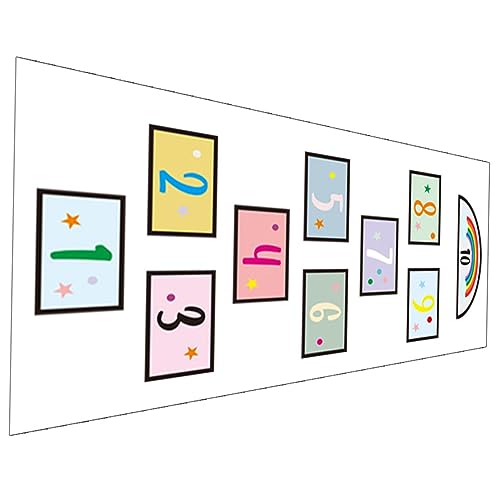 Abaodam Hopscotch Floor Vision Jungen Spielzimmer Brett Wandaufkleber Ringaufkleber Für Wolken Wandaufkleber Kinderspielzimmer Hopscotch Bodenaufkleber Weltraum Schlafzimmer Papier von Abaodam