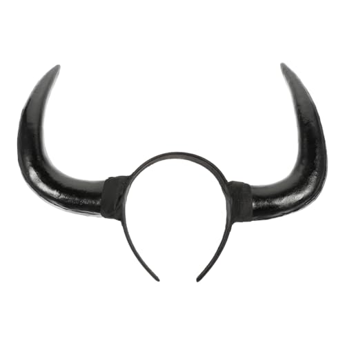 Abaodam Horn-Stirnband Halloween-Teufelsochsenhorn-Stirnband Gothic-Ochsenhörner-Reifenkopfschmuck Für Halloween Cosplay-Party Kostüm-Kopfbedeckung Abaodam Horn-Stirnband Halloween-Teufelsochsenhorn-Stirnband Gothic-Ochsenhörner-Reifenkopfschmuck Für Halloween Cosplay-Party Kostüm-Kopfbedeckung von Abaodam