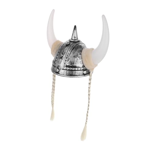 Abaodam Unique Viking Horn Hat Mit Zöpfen Silberner Wikingerhelm Für Cosplay Kostümpartys Und Festivals Bequeme Passform Für Erwachsene Abaodam Unique Viking Horn Hat Mit Zöpfen Silberner Wikingerhelm Für Cosplay Kostümpartys Und Festivals Bequeme Passform Für Erwachsene von Abaodam