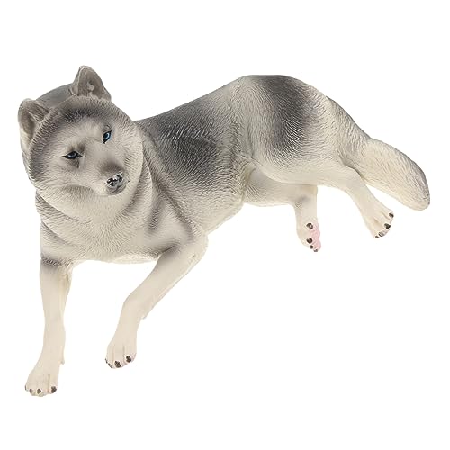 Abaodam Husky Modell Spielfiguren Tiere Hundespielzeug Welpe Tierfigur Simulation Tiermodell Gefälschtes Tiermodell Kunststoff Grau Abaodam Husky Modell Spielfiguren Tiere Hundespielzeug Welpe Tierfigur Simulation Tiermodell Gefälschtes Tiermodell Kunststoff Grau von Abaodam