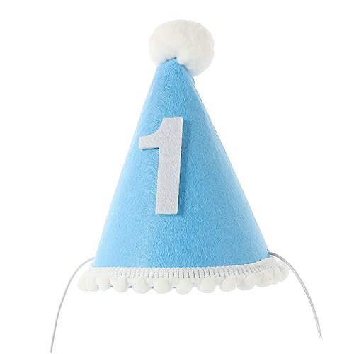 Abaodam Kinderdekoration Hut Zum 1. Blauer Geburtstagshut Beere Erster Säuglingsmütze Motorhaube Kindermütze Kappe Kindergeburtstagshut 1. Hut Stirnband Vlies Blue Abaodam Kinderdekoration Hut Zum 1. Blauer Geburtstagshut Beere Erster Säuglingsmütze Motorhaube Kindermütze Kappe Kindergeburtstagshut 1. Hut Stirnband Vlies Blue von Abaodam