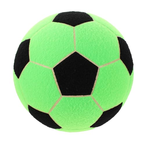 Abaodam Indoor Fußballspiel Aufblasbares Ziel Jonglierball Aufblasbarer Fußball Tragbares Fußballspiel Indoor Filzball Weicher Fußball Jonglierfußball Gummi Grün von Abaodam