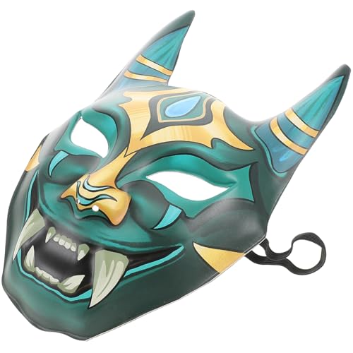 Abaodam Japanische Oni Maske Wiederverwendbare Cosplay Maske für Halloween Kostümfeiern für Karneval Performance Requisiten Abaodam Japanische Oni Maske Wiederverwendbare Cosplay Maske für Halloween Kostümfeiern für Karneval Performance Requisiten von Abaodam