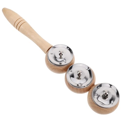 Abaodam Holzgriff Jingle Bells Handglocken Glocken Tamburin Rassel Musikinstrument Für Junge Mädchen Für Musikbildung Spielgruppen Und Kreative Aktivitäten Abaodam Holzgriff Jingle Bells Handglocken Glocken Tamburin Rassel Musikinstrument Für Junge Mädchen Für Musikbildung Spielgruppen Und Kreative Aktivitäten von Abaodam