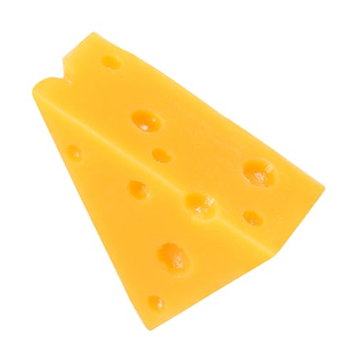 Abaodam Käsemodell Gefälschte Kuchendekoration Faux-Dessert- Künstliche Nahrungsstütze Für Vortäuschen Gefälschter Kuchen Zum Ausstellen Gummiartig Harz Yellow von Abaodam