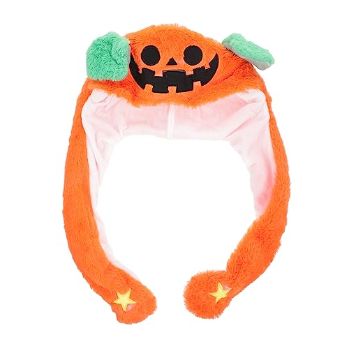 Abaodam -Kappe Halloween-Plüschmütze lustig Plüsch-Halloween-Hut plüschiger Kürbishut Kinderhaube Kostümhut Halloween Hut mit beweglichen Ohren Hasenmütze PP Baumwolle Orange Abaodam -Kappe Halloween-Plüschmütze lustig Plüsch-Halloween-Hut plüschiger Kürbishut Kinderhaube Kostümhut Halloween Hut mit beweglichen Ohren Hasenmütze PP Baumwolle Orange von Abaodam