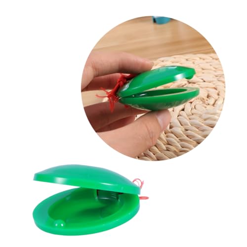 Abaodam Kunststoff-Finger-kastagnetten-Musikinstrument-Spielzeug Früherziehung Schlagspielzeug Für Junge Mädchen Und Junge Mädchen Grün Abaodam Kunststoff-Finger-kastagnetten-Musikinstrument-Spielzeug Früherziehung Schlagspielzeug Für Junge Mädchen Und Junge Mädchen Grün von Abaodam
