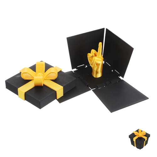 Abaodam Kasten Überraschungsgeschenkbox Streiche Rote Kästen Überraschungsspielzeug Desktop - Große Kisten Fingerspielzeug Streichboxen Plastik Black Abaodam Kasten Überraschungsgeschenkbox Streiche Rote Kästen Überraschungsspielzeug Desktop - Große Kisten Fingerspielzeug Streichboxen Plastik Black von Abaodam