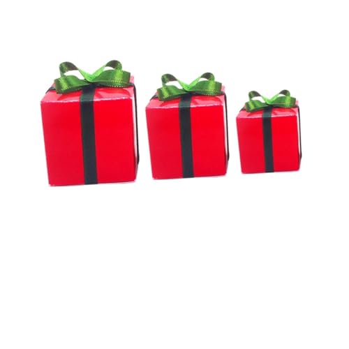 Abaodam Kasten Weihnachts Box Ornamente Weihnachtsschmuck Weihnachtsdekoration Puppenhaus Weihnachten Weihnachtsfiguren Boxen Mit Deckel Kinderzimmer-Ornament Rot Papier Abaodam Kasten Weihnachts Box Ornamente Weihnachtsschmuck Weihnachtsdekoration Puppenhaus Weihnachten Weihnachtsfiguren Boxen Mit Deckel Kinderzimmer-Ornament Rot Papier von Abaodam