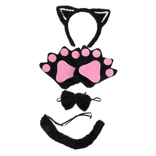 Abaodam Katzenohren Haarreif mit Plüsch und Glitzer Schwarze Cosplay Ohren und Handschuhe Leichtes Animal Kostüm Zubehör für Halloween Fasching Karneval und Bühnenauftritte Abaodam Katzenohren Haarreif mit Plüsch und Glitzer Schwarze Cosplay Ohren und Handschuhe Leichtes Animal Kostüm Zubehör für Halloween Fasching Karneval und Bühnenauftritte von Abaodam