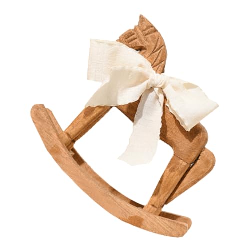 Abaodam Kiefernholz -schaukelpferd Holzornamente Schaukelpferd Figur Wooden Rocking Horse Figurine Wohnzimmerdekorationen Modern Holz Schaukelpferd Light Brown Schleife Abaodam Kiefernholz -schaukelpferd Holzornamente Schaukelpferd Figur Wooden Rocking Horse Figurine Wohnzimmerdekorationen Modern Holz Schaukelpferd Light Brown Schleife von Abaodam