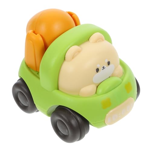 Abaodam Kinderauto Spielzeugautos Autospielzeug Kinderspielzeug Autos Trägheitsfahrzeug Trägheitsautomodell Lustiges Cartoon Auto Kinderspielzeug Trägheitsspielzeug Grüner Kunststoff von Abaodam